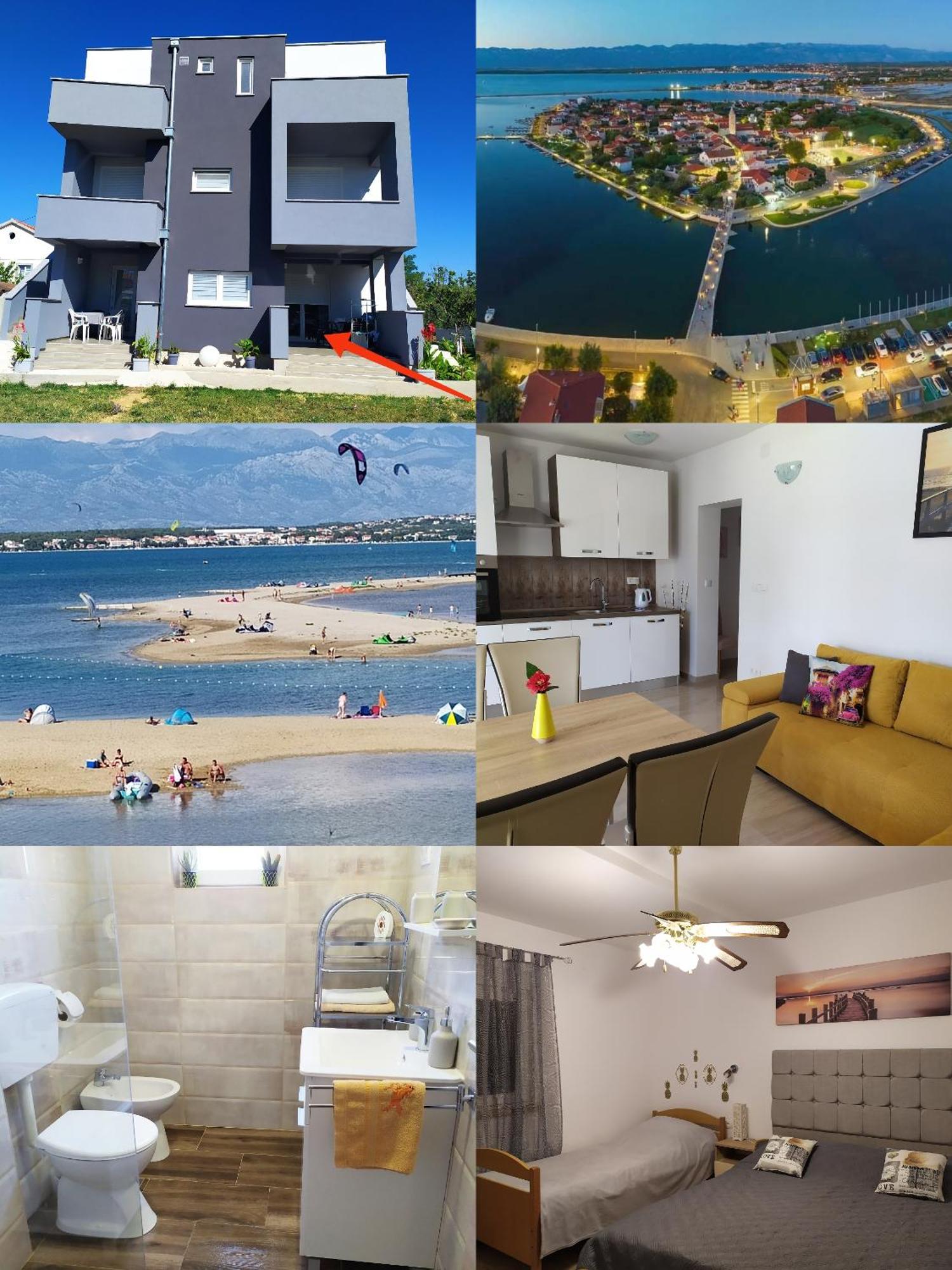 Apartmani Mira Нин Екстериор снимка